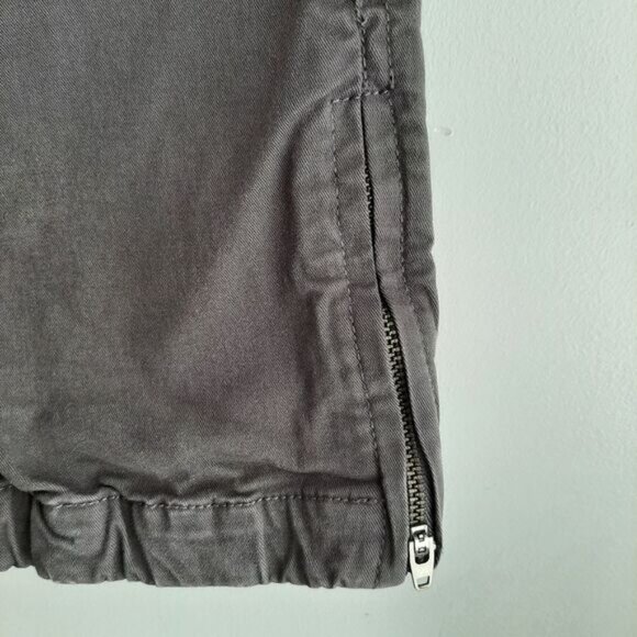 TNA Heroic Pant Aritzia Zipper Bottom Hem Joggers Style Casual Crop Gray Sz 4 - Picture 6 of 15